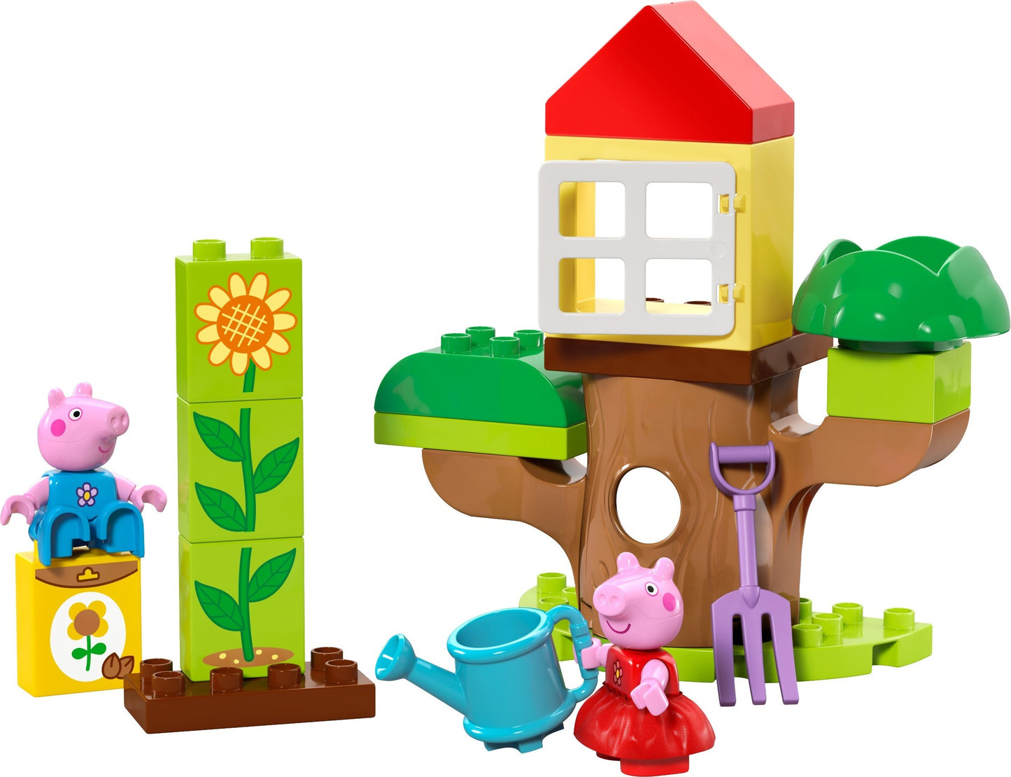 LEGO® Duplo® 10431: Peppa Gris med hage og trehytte