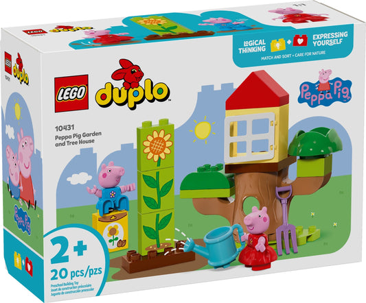 LEGO® Duplo® 10431: Peppa Gris med hage og trehytte