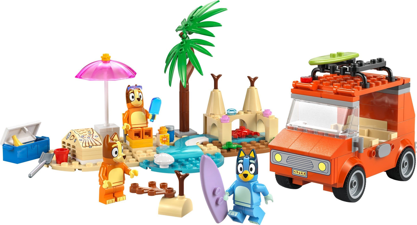 LEGO® Bluey 11202: Bluey og familiens biltur til stranden