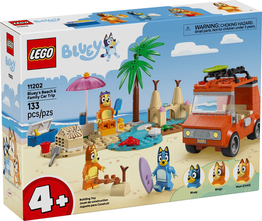 LEGO® Bluey 11202: Bluey og familiens biltur til stranden