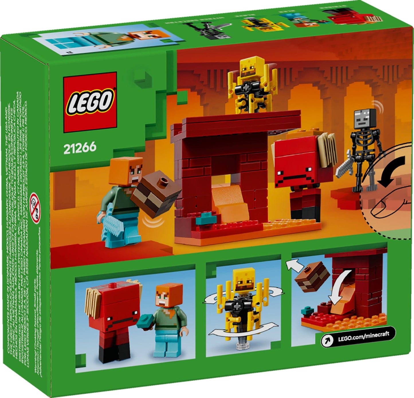 LEGO® Minecraft® 21266: Underverden-lavakamp