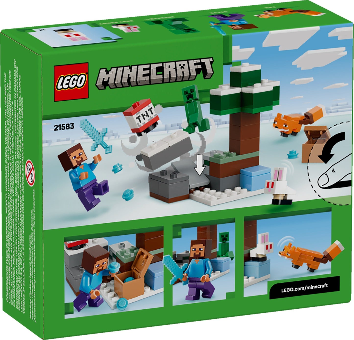 LEGO® Minecraft® 21583: Steves eventyr på taigaen