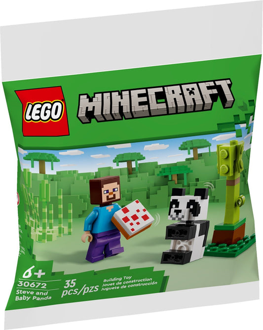LEGO® Minecraft® 30672: Steve og baby Panda