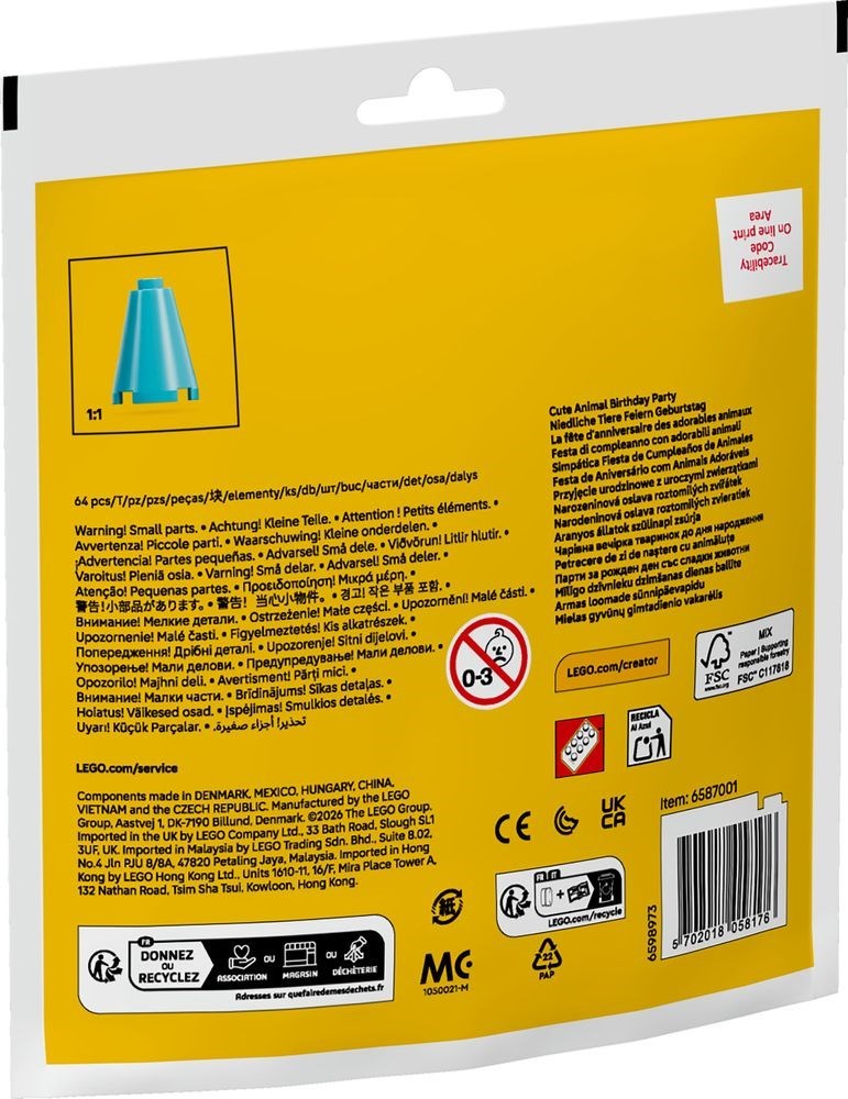 LEGO® Creator™ 30715: Bursdagsfest med søte dyr