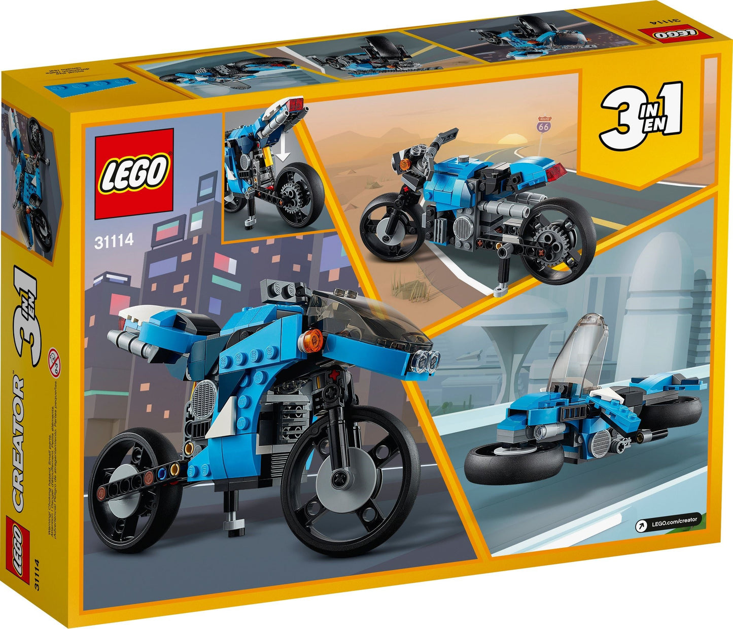 LEGO® Creator™ 31114: Supermotorsykkel