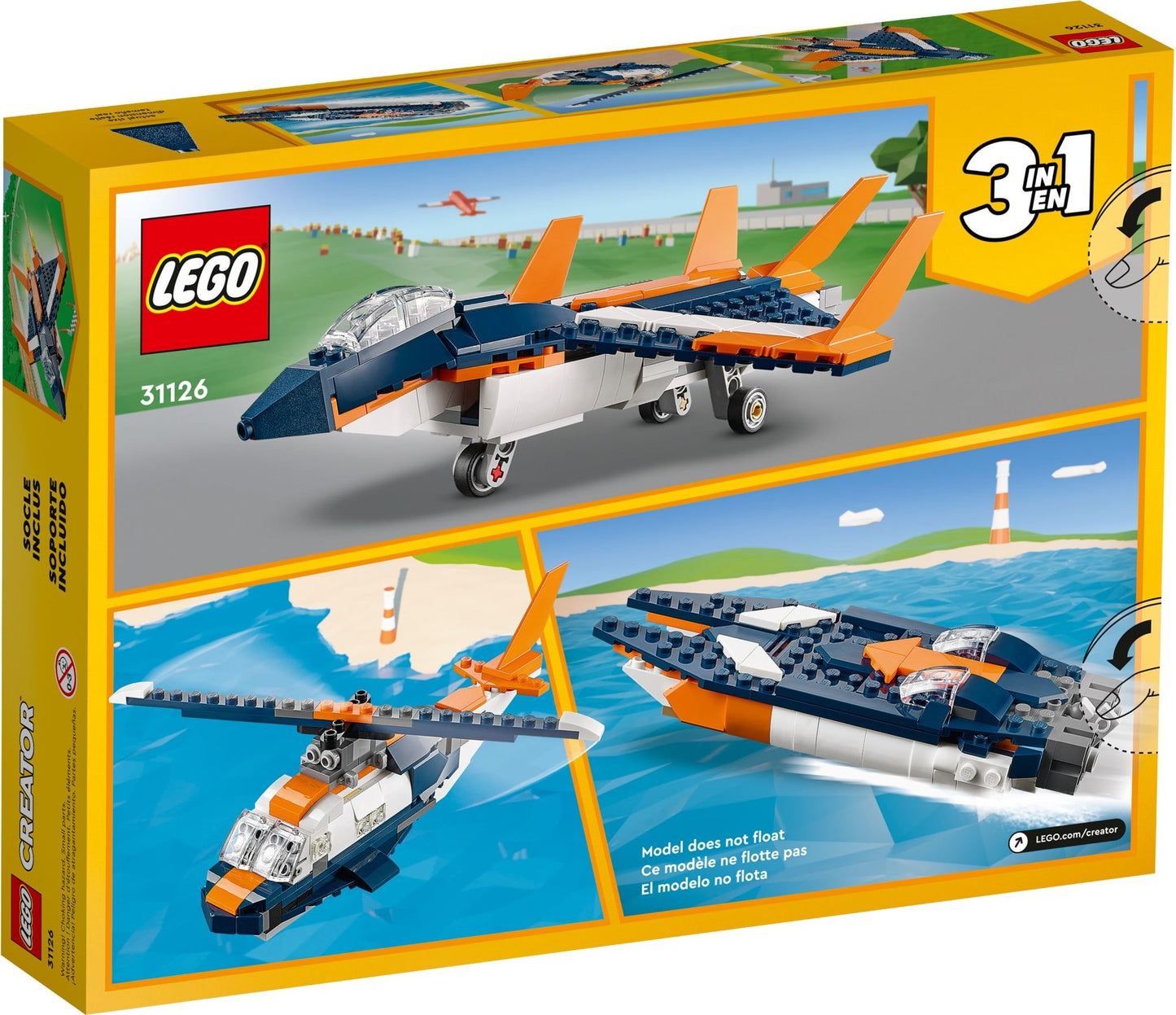 LEGO® Creator™ 31126: Supersonisk jetfly