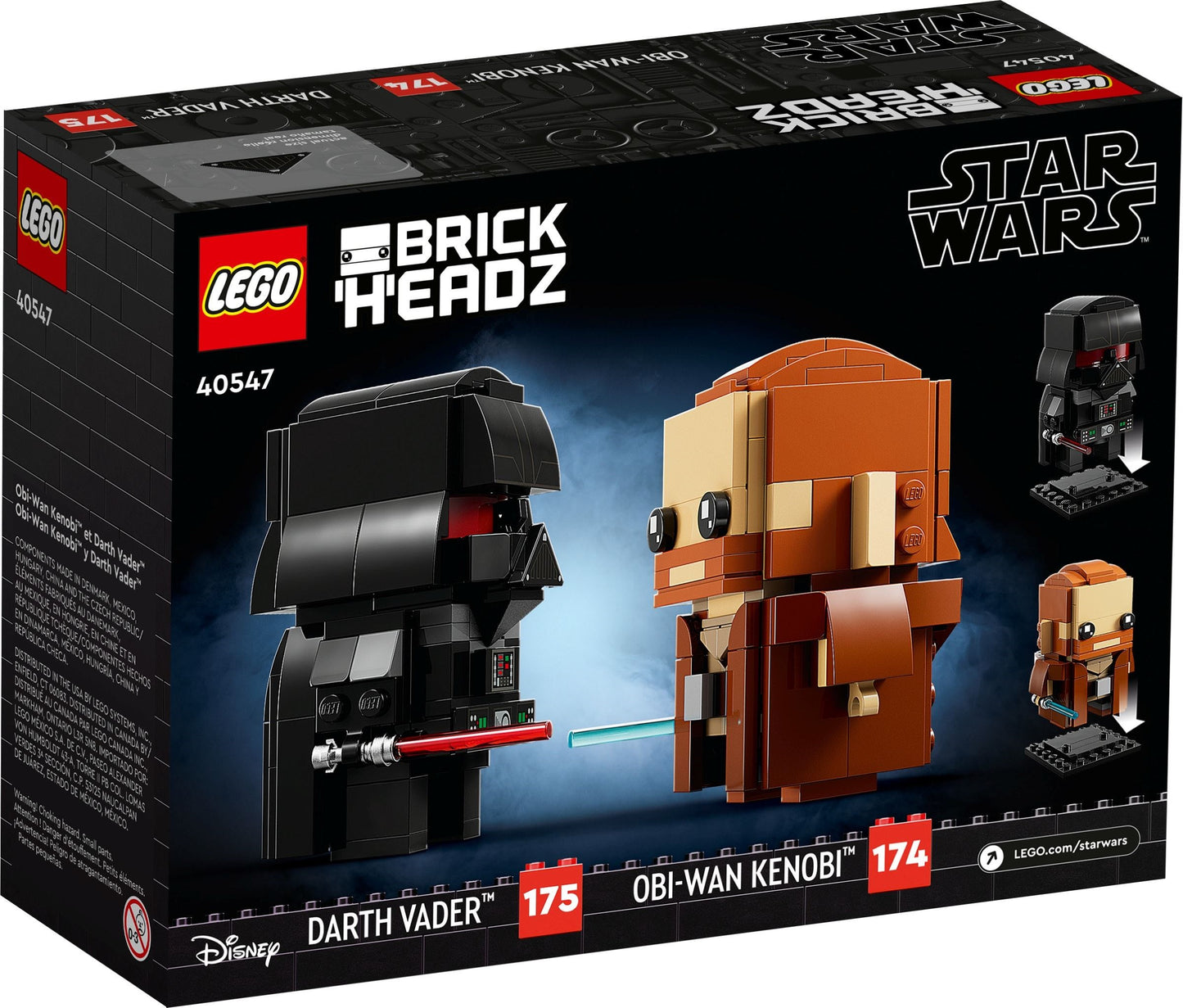 LEGO® BrickHeadz™ 40547: Obi-Wan Kenobi™ og Darth Vader™