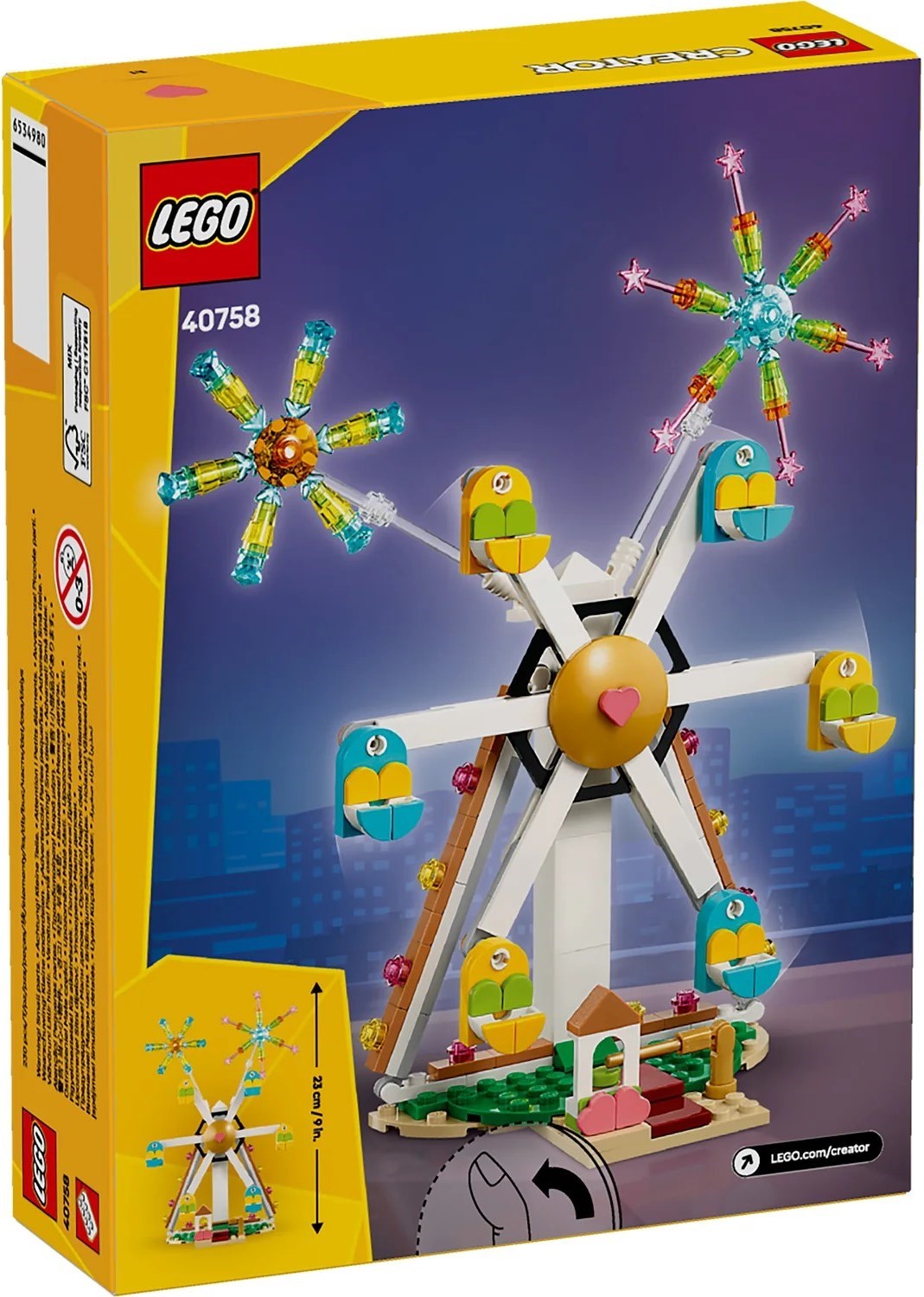 LEGO® Creator™ 40758: Festdag: Pariserhjul med fyrverkeri