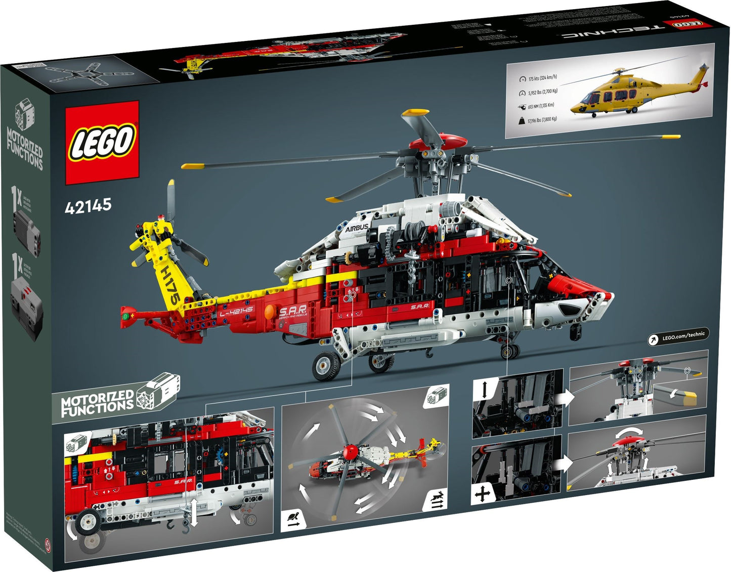 LEGO® Technic™ 42145: Airbus H175 Redningshelikopter