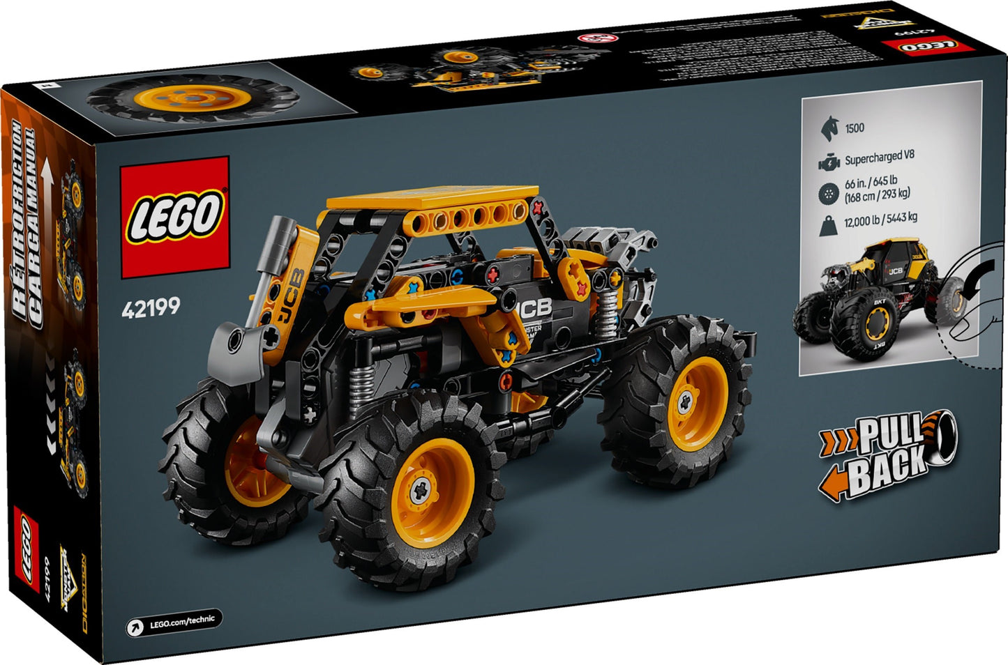 LEGO® Technic™ 42199: Monster Jam™ DIGatron™ med pullback-funksjon