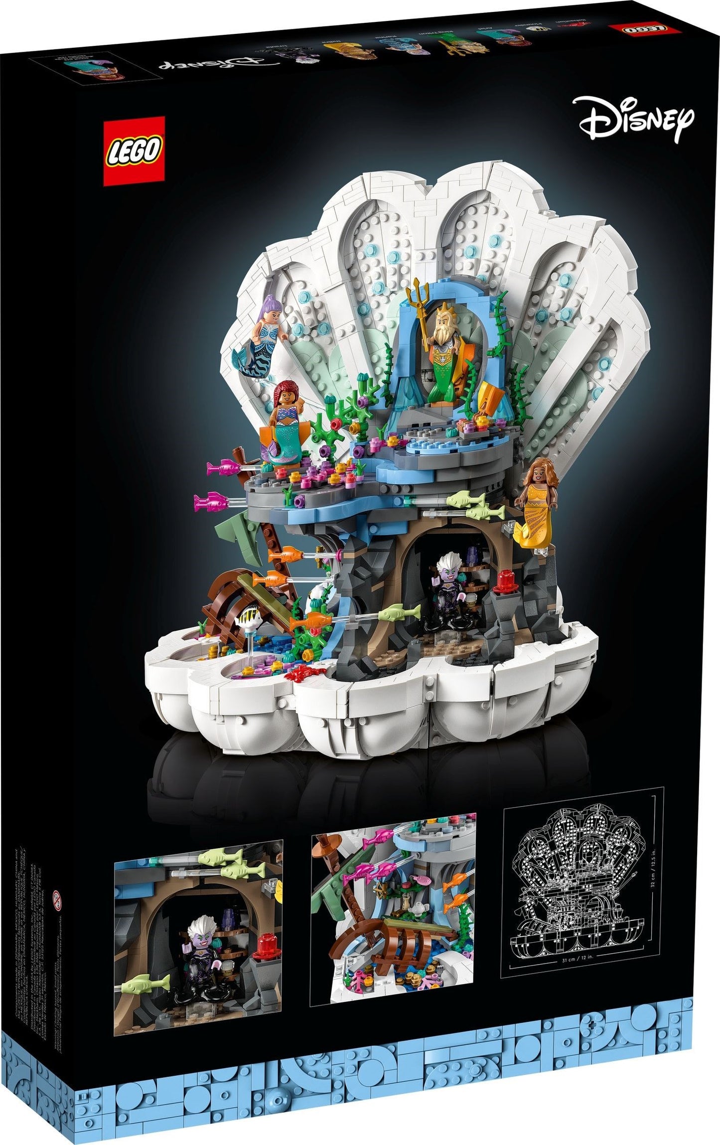 LEGO® Disney™ 43225: Den lille havfruens kongelige skjell