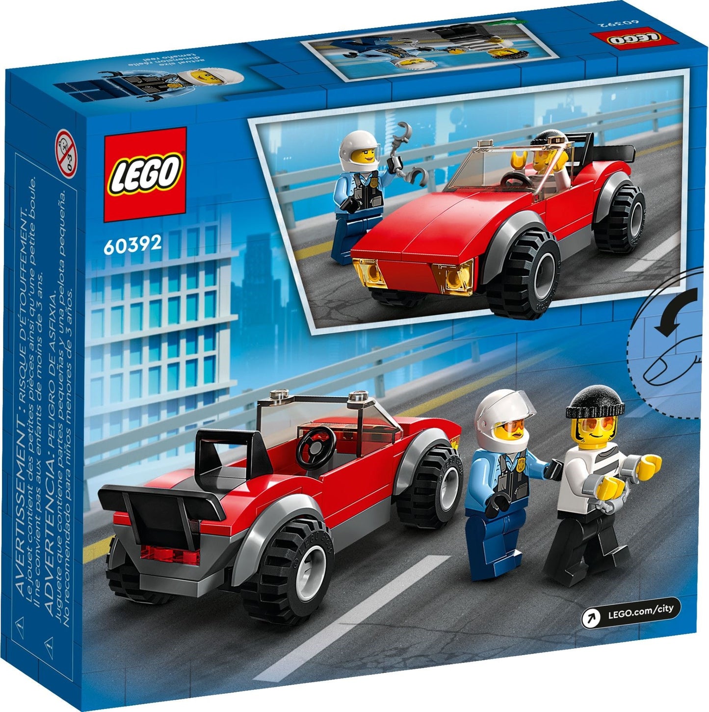 LEGO® City 60392: Politimotorsykkel på biljakt