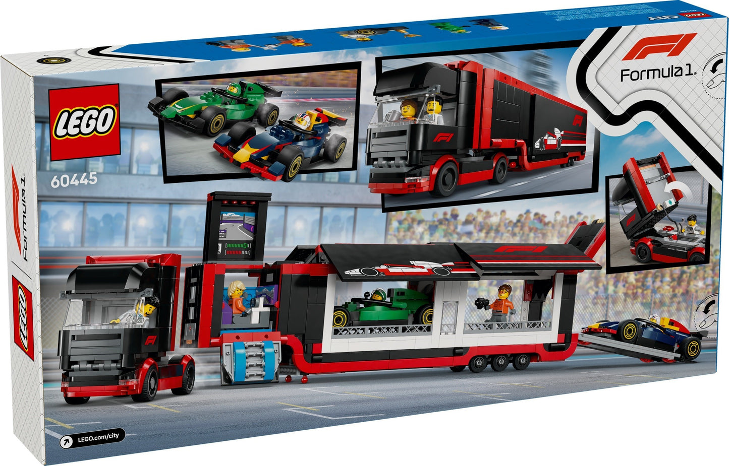 LEGO® City 60445: F1®-trailer med F1® RB20 og AMR24