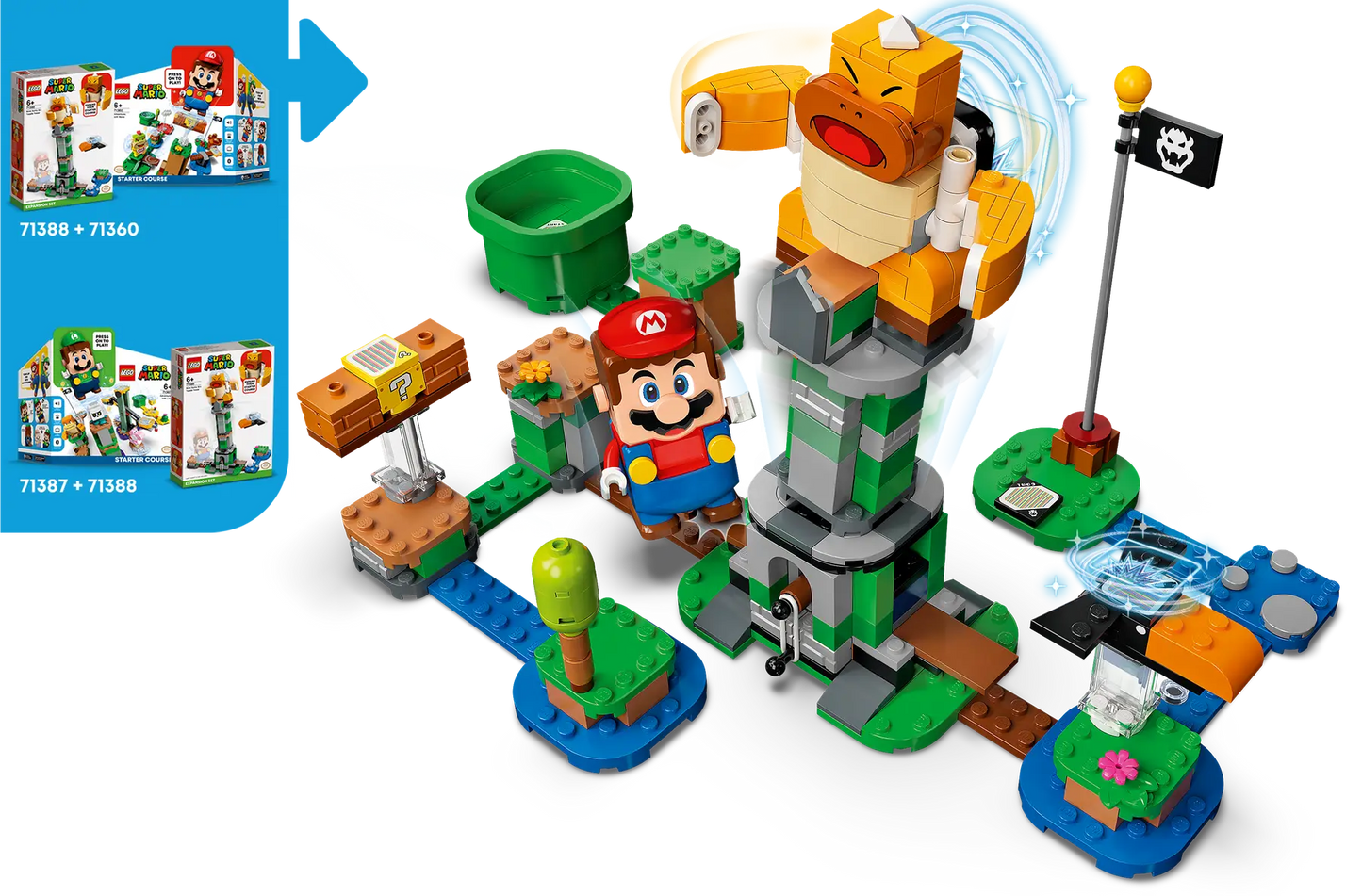 LEGO® Super Mario™ 71388: Boss Sumo Bro og tårnvelt