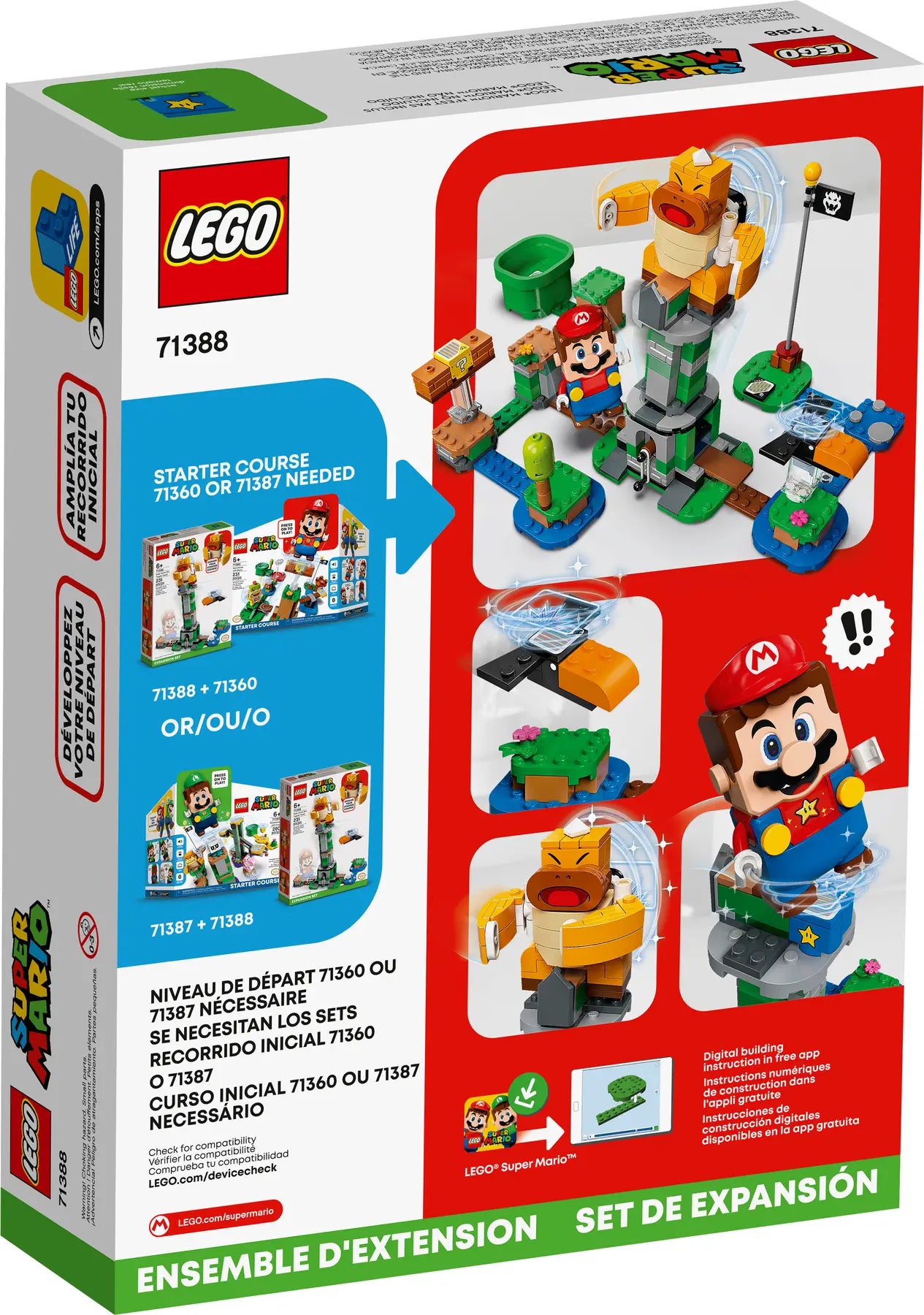 LEGO® Super Mario™ 71388: Boss Sumo Bro og tårnvelt