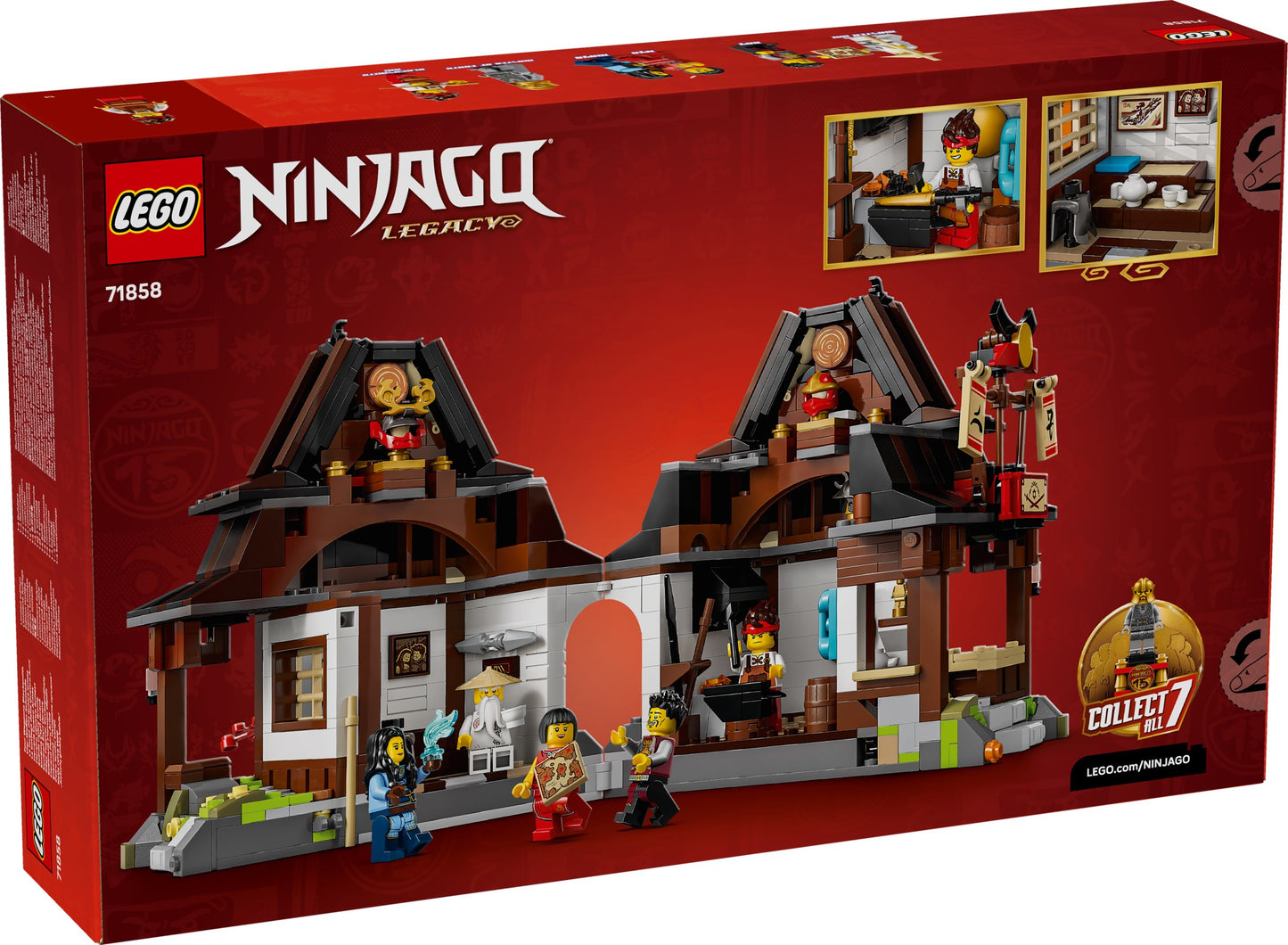 LEGO® NINJAGO® 71858: 15-årsjubileumssett med 4 våpen-smia