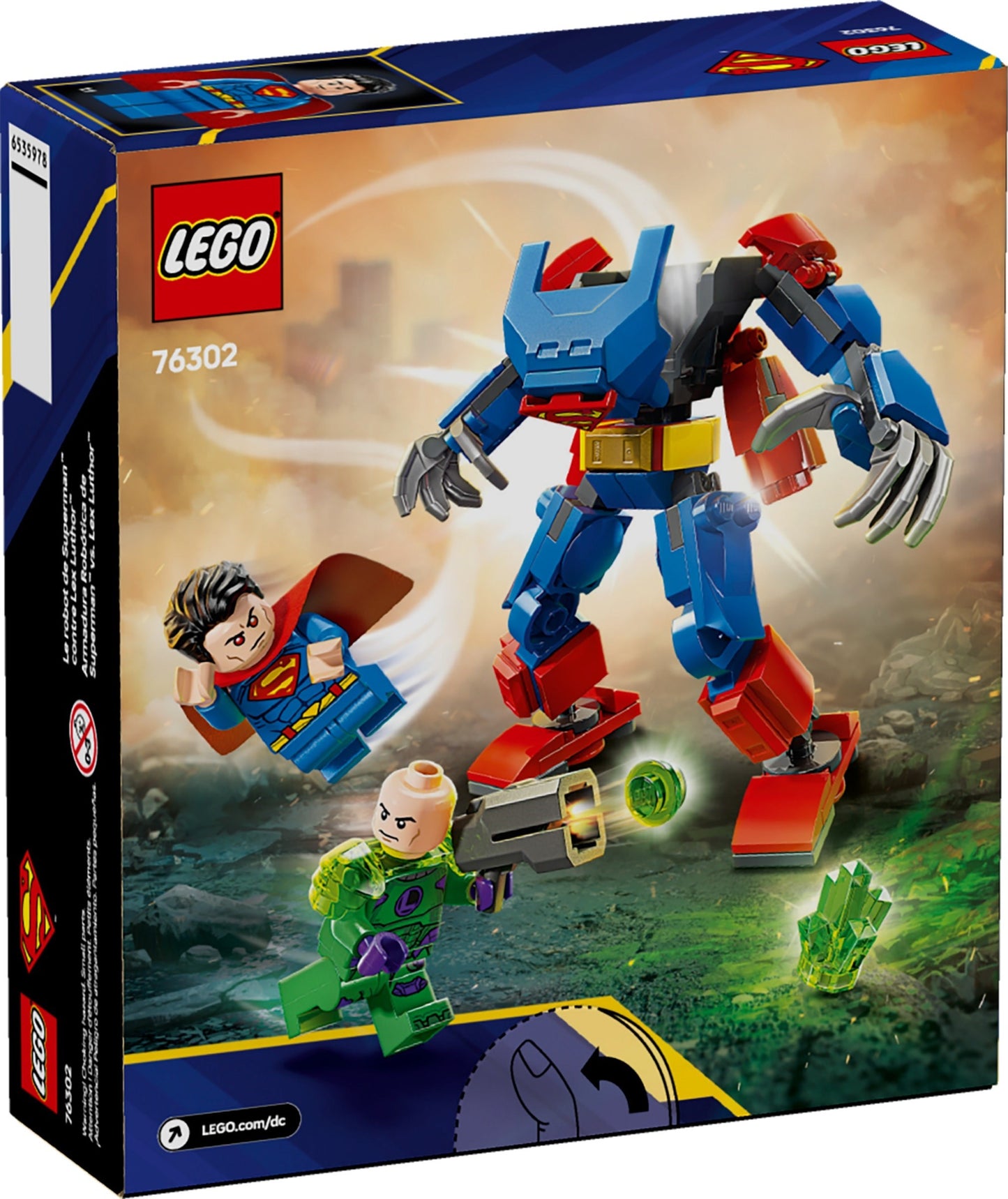 LEGO® DC Comics Super Heroes™ 76302: Superman™-robot mot Lex Luthor™
