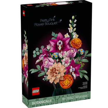LEGO® Botanicals™ 10342: Vakker bukett med rosa blomster