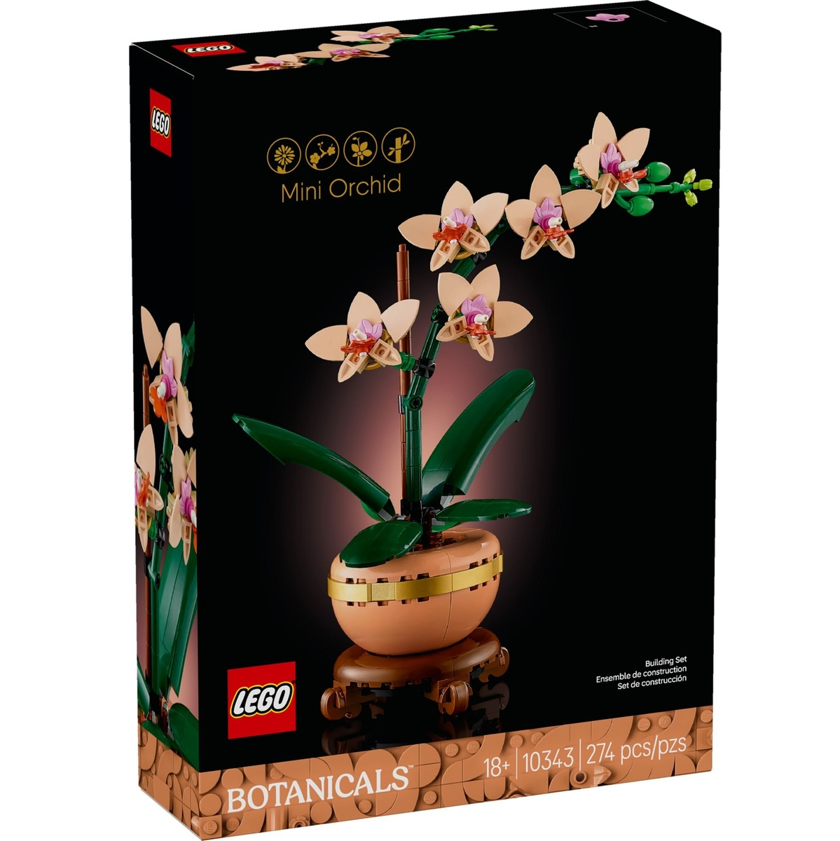 LEGO® Botanicals™ 10343: Miniatyrorkidé