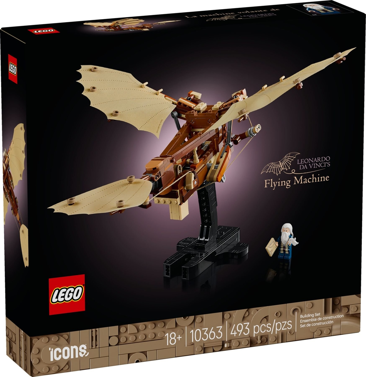 LEGO® Icons 10363: Leonardo da Vincis flymaskin