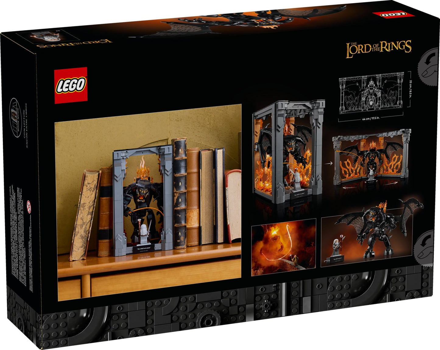 LEGO® Icons 10367: Ringenes herre: Balrog™-bokstøtte