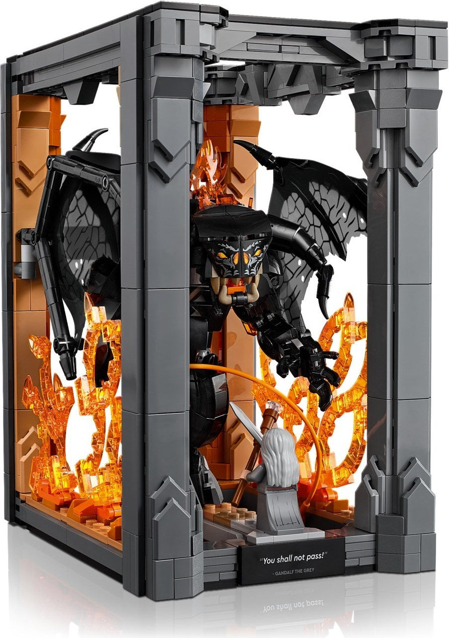 LEGO® Icons 10367: Ringenes herre: Balrog™-bokstøtte