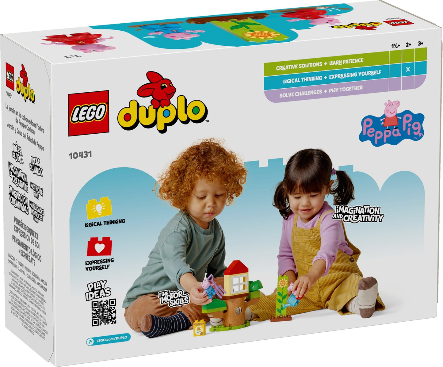 LEGO® Duplo® 10431: Peppa Gris med hage og trehytte