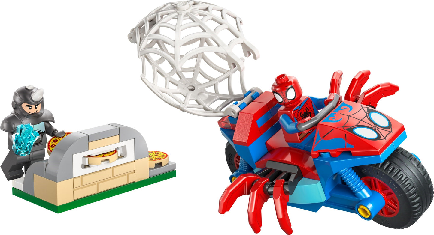 LEGO® Marvel™ 11206: Spidey på motorsykkel mot Rhino