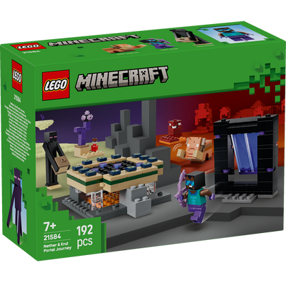 LEGO® Minecraft® 21584: Reise gjennom portalene til Nether og End