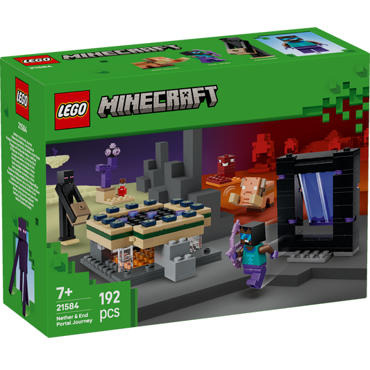 LEGO® Minecraft® 21584: Reise gjennom portalene til Nether og End