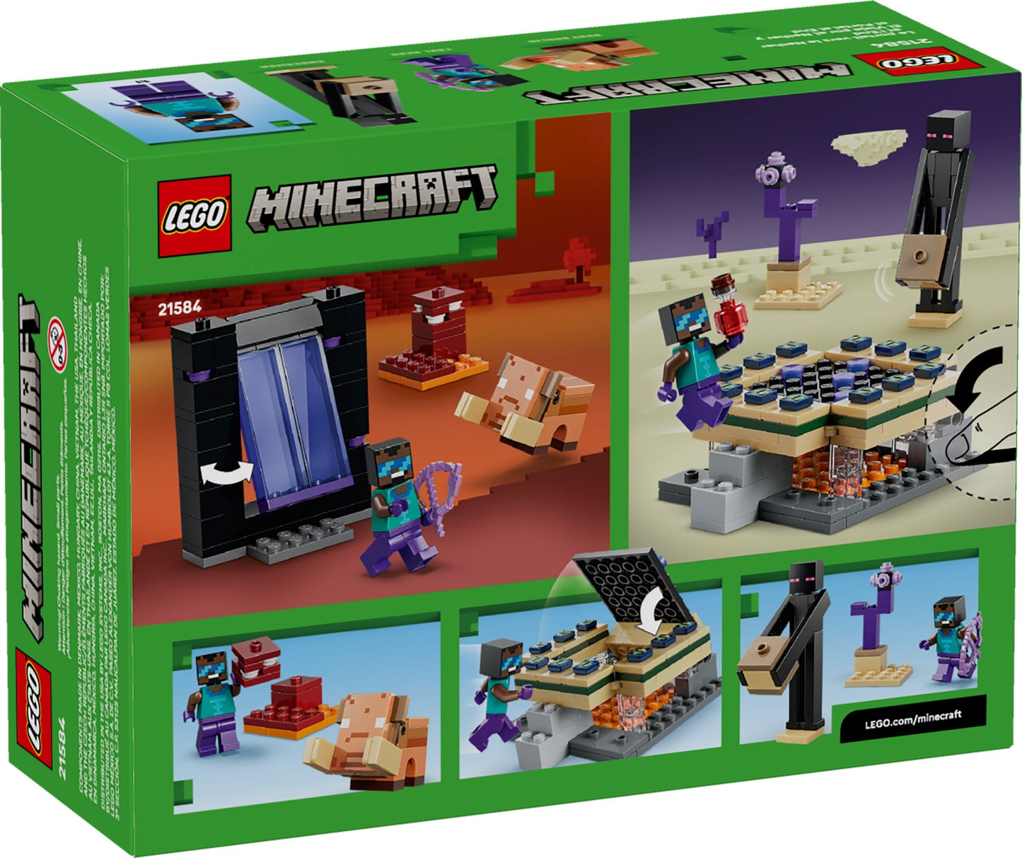 LEGO® Minecraft® 21584: Reise gjennom portalene til Nether og End