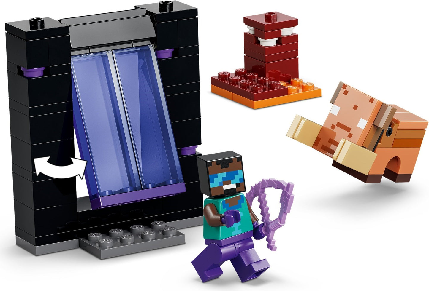 LEGO® Minecraft® 21584: Reise gjennom portalene til Nether og End