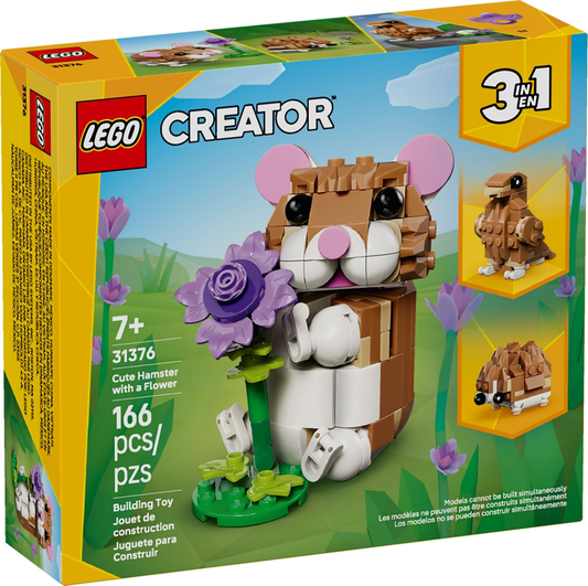LEGO® Creator™ 31376: Søt hamster med en blomst