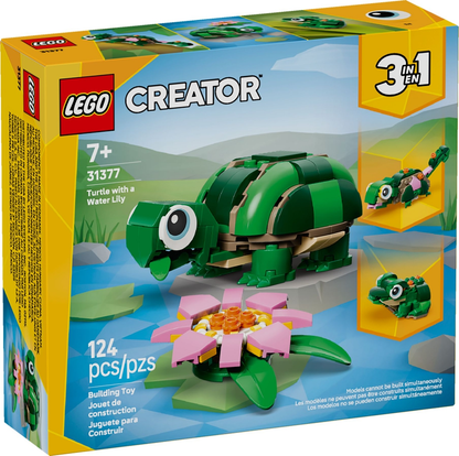 LEGO® Creator™ 31377: Skilpadde med vannliljeblomst