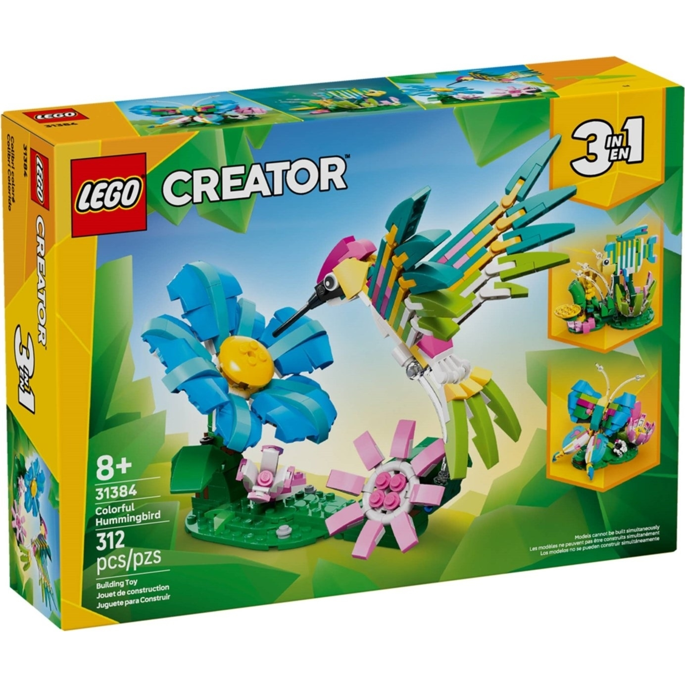 LEGO® Creator™ 31384: Ville dyr: Fargeglad kolibri