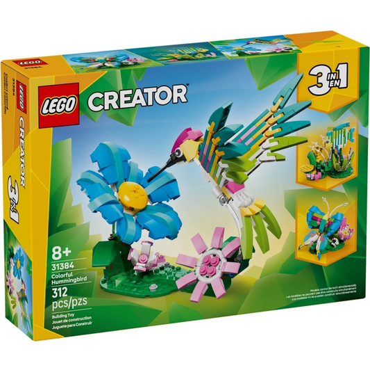LEGO® Creator™ 31384: Ville dyr: Fargeglad kolibri