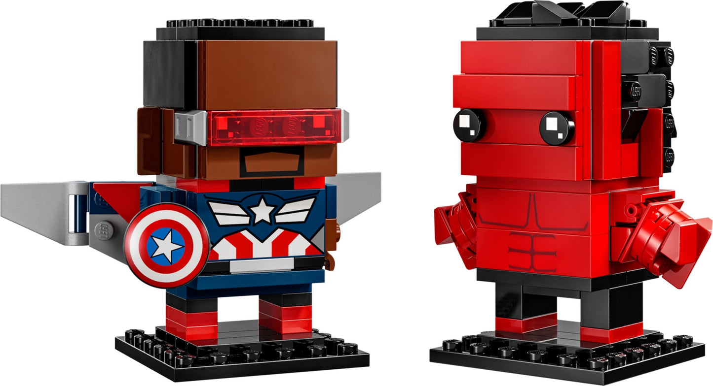LEGO® BrickHeadz™ 40668: Figurer av Captain America og Red Hulk