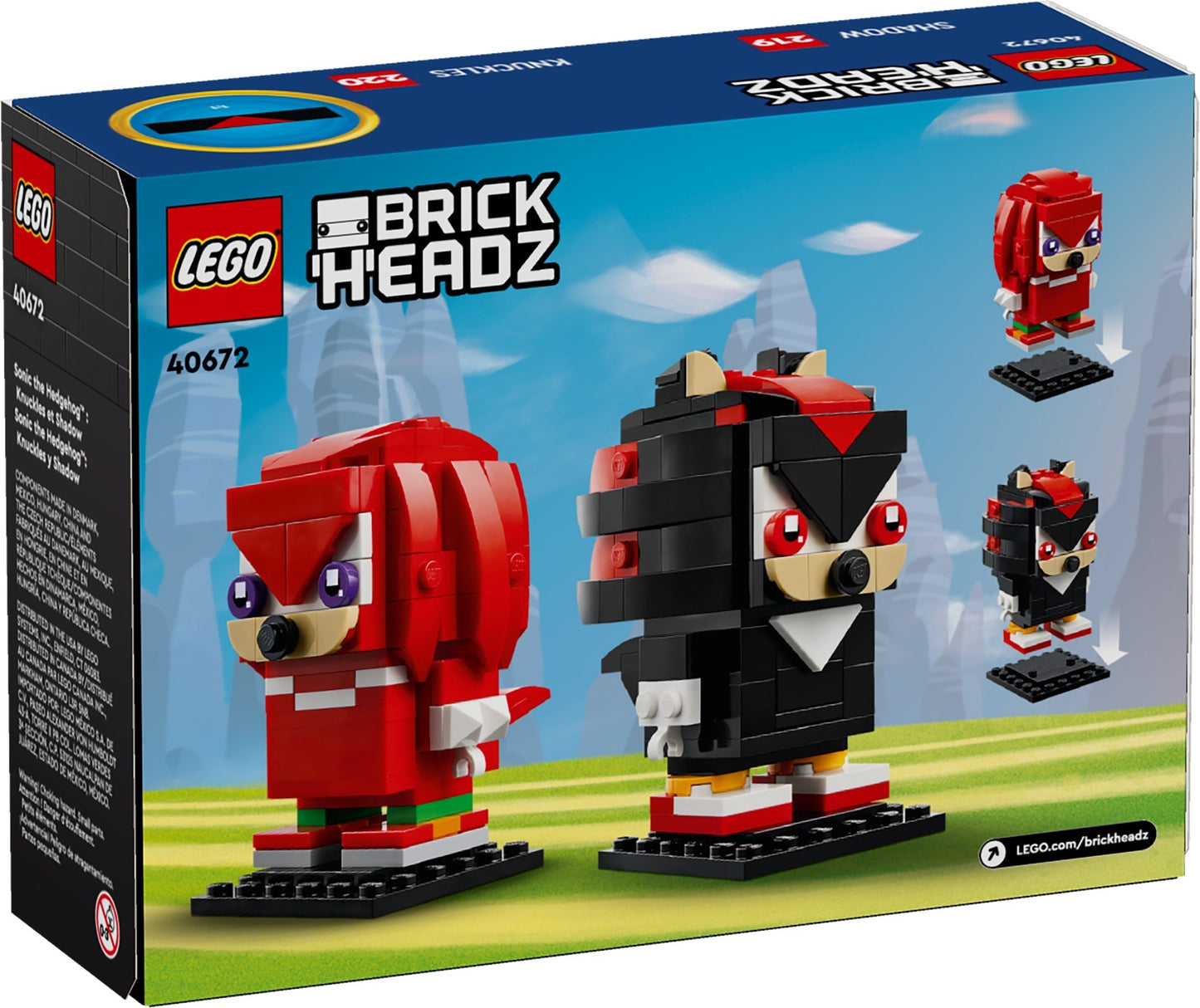 LEGO® BrickHeadz™ 40672: Sonic the Hedgehog™: Knuckles og Shadow