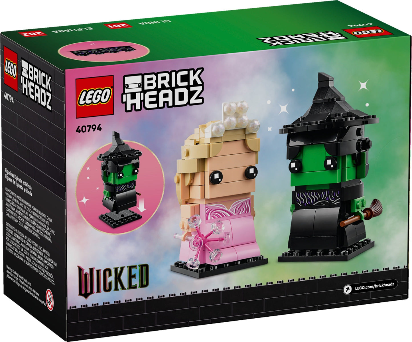LEGO® BrickHeadz™ 40794: Figurer av Elphaba og Glinda