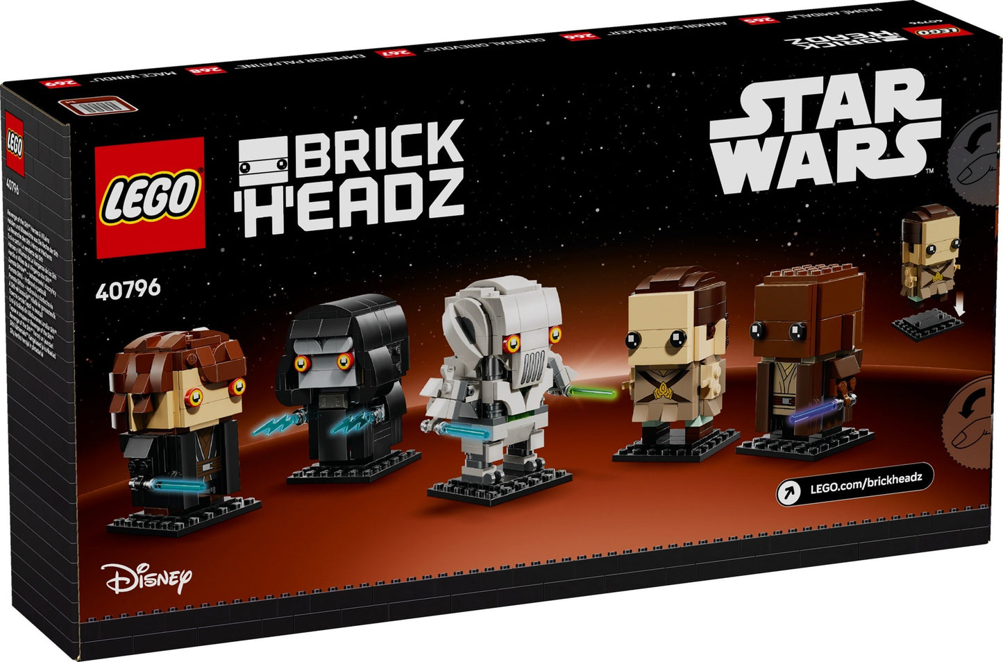 LEGO® BrickHeadz™ 40796: Helter og skurker fra Sithene tar hevn