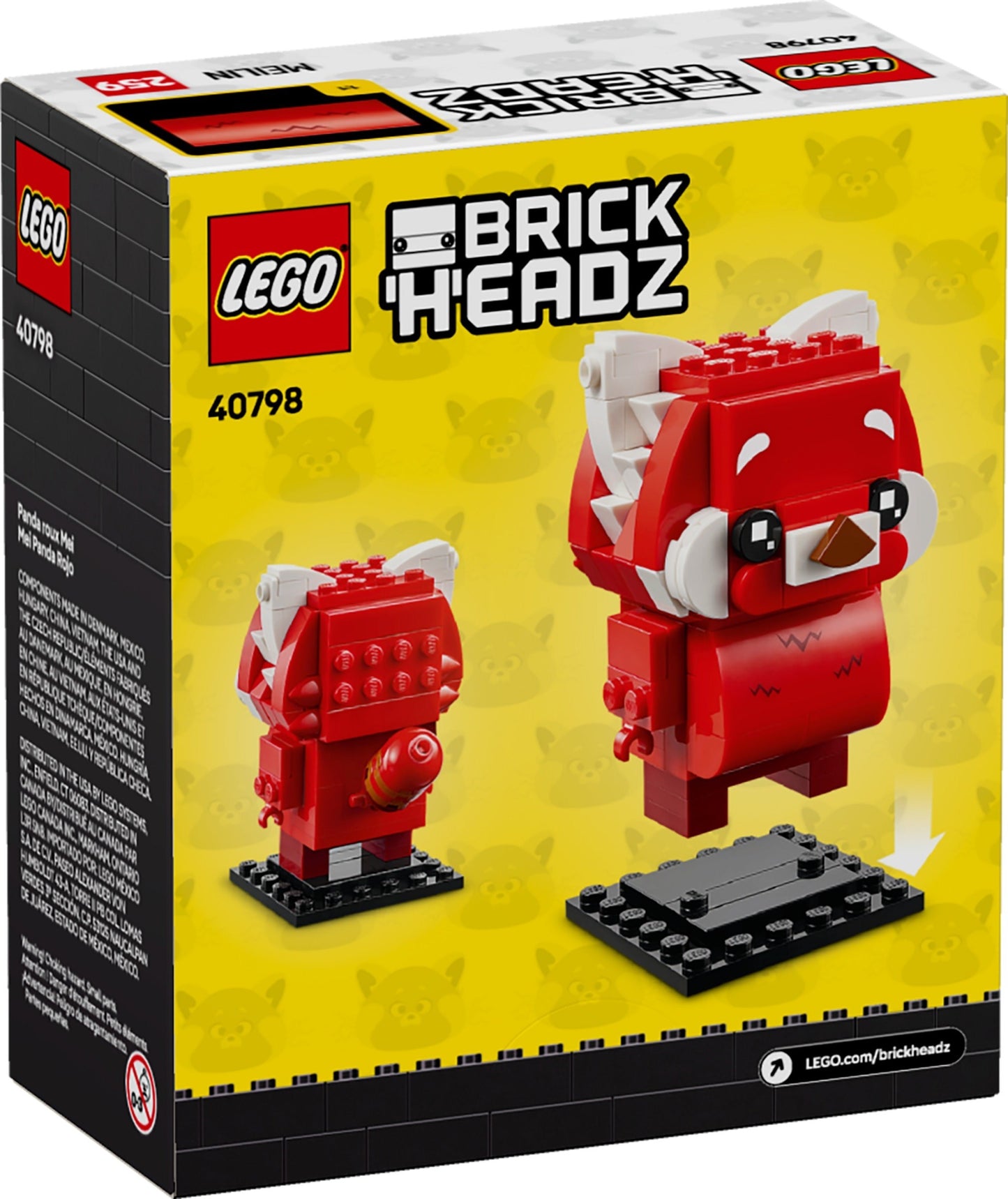 LEGO® BrickHeadz™ 40798: Mei som rødpanda