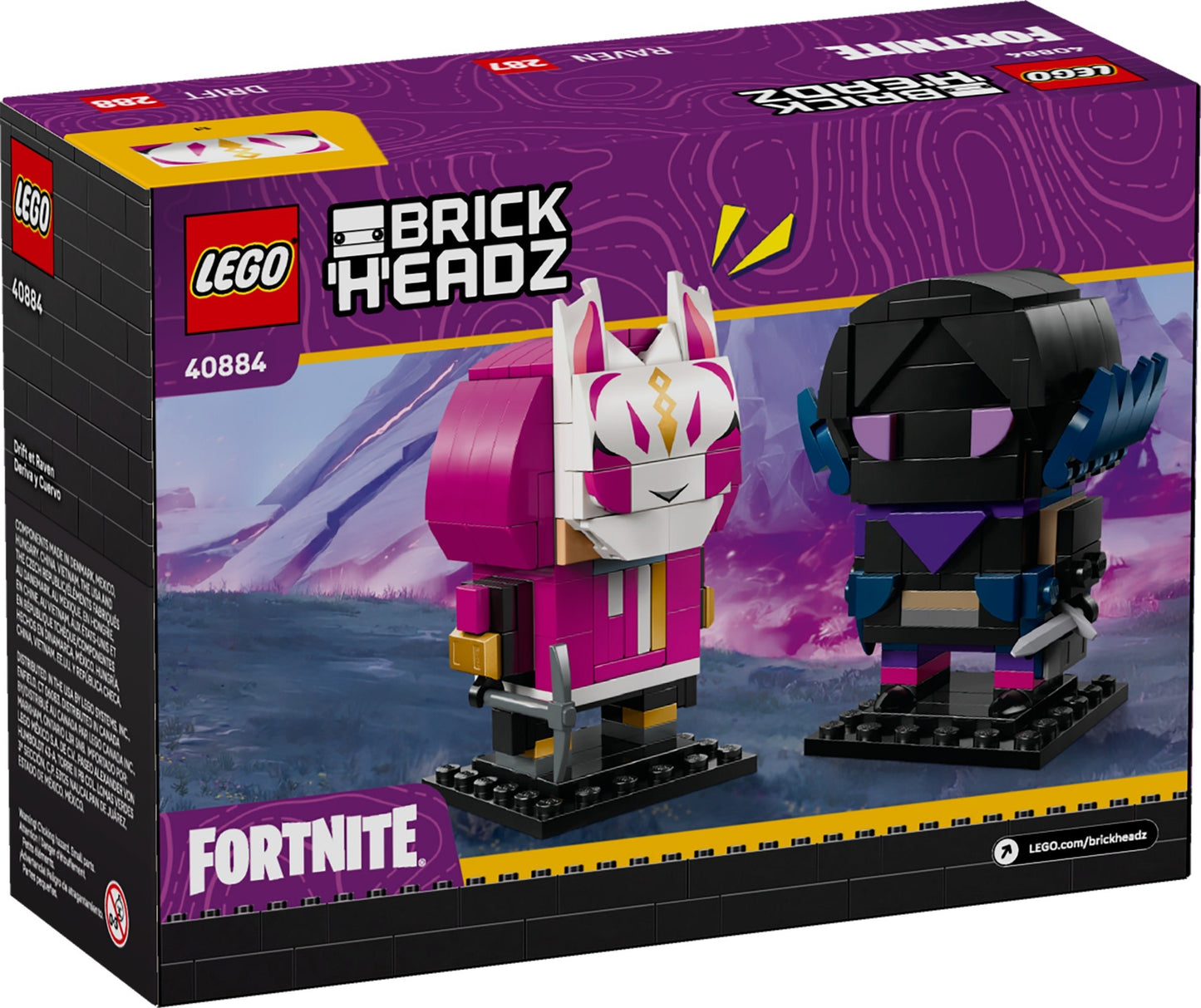 LEGO® BrickHeadz™ 40884: Figurer av Drift og Raven