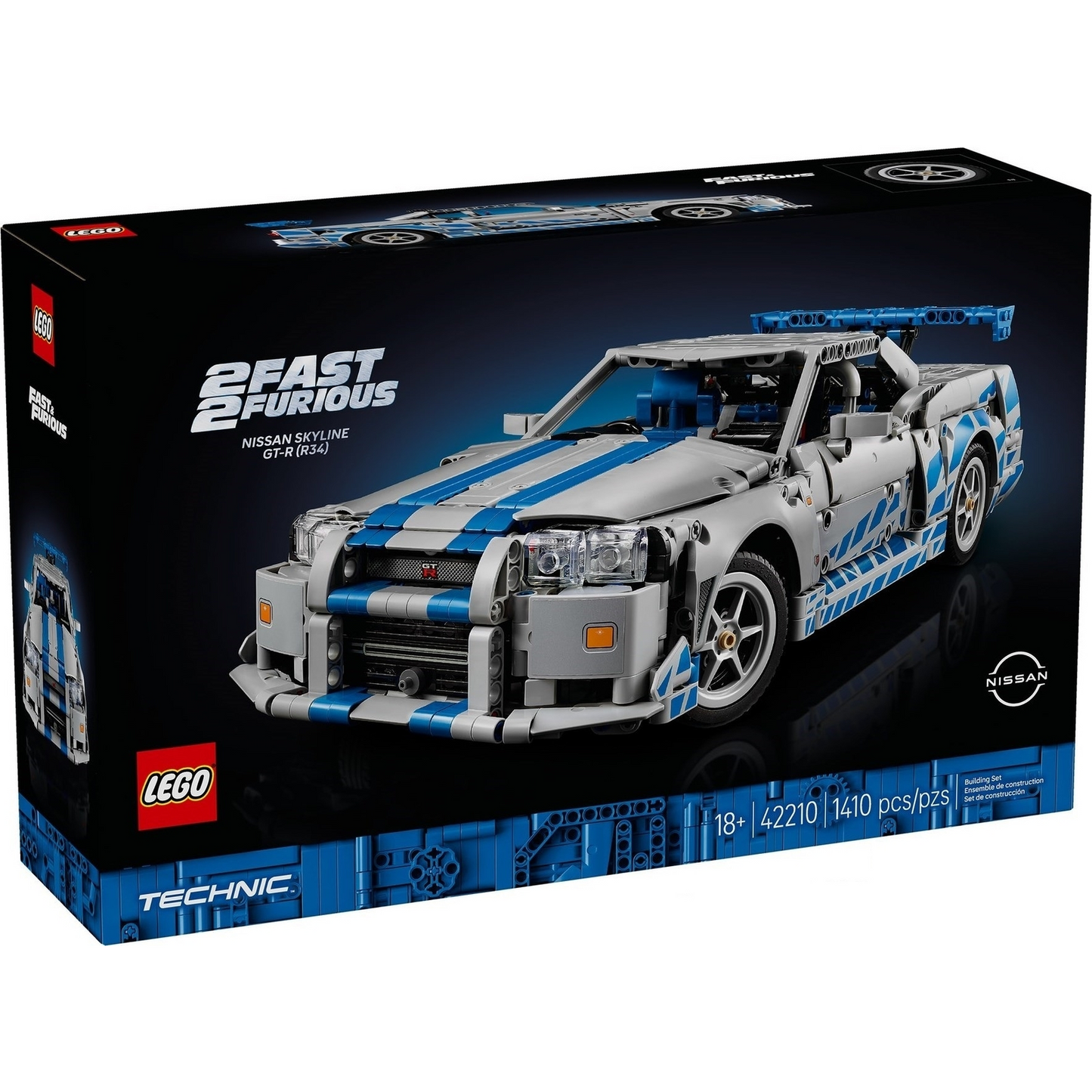 LEGO® Technic™ 42210: 2 Fast 2 Furious Nissan Skyline GT-R (R34)-bil