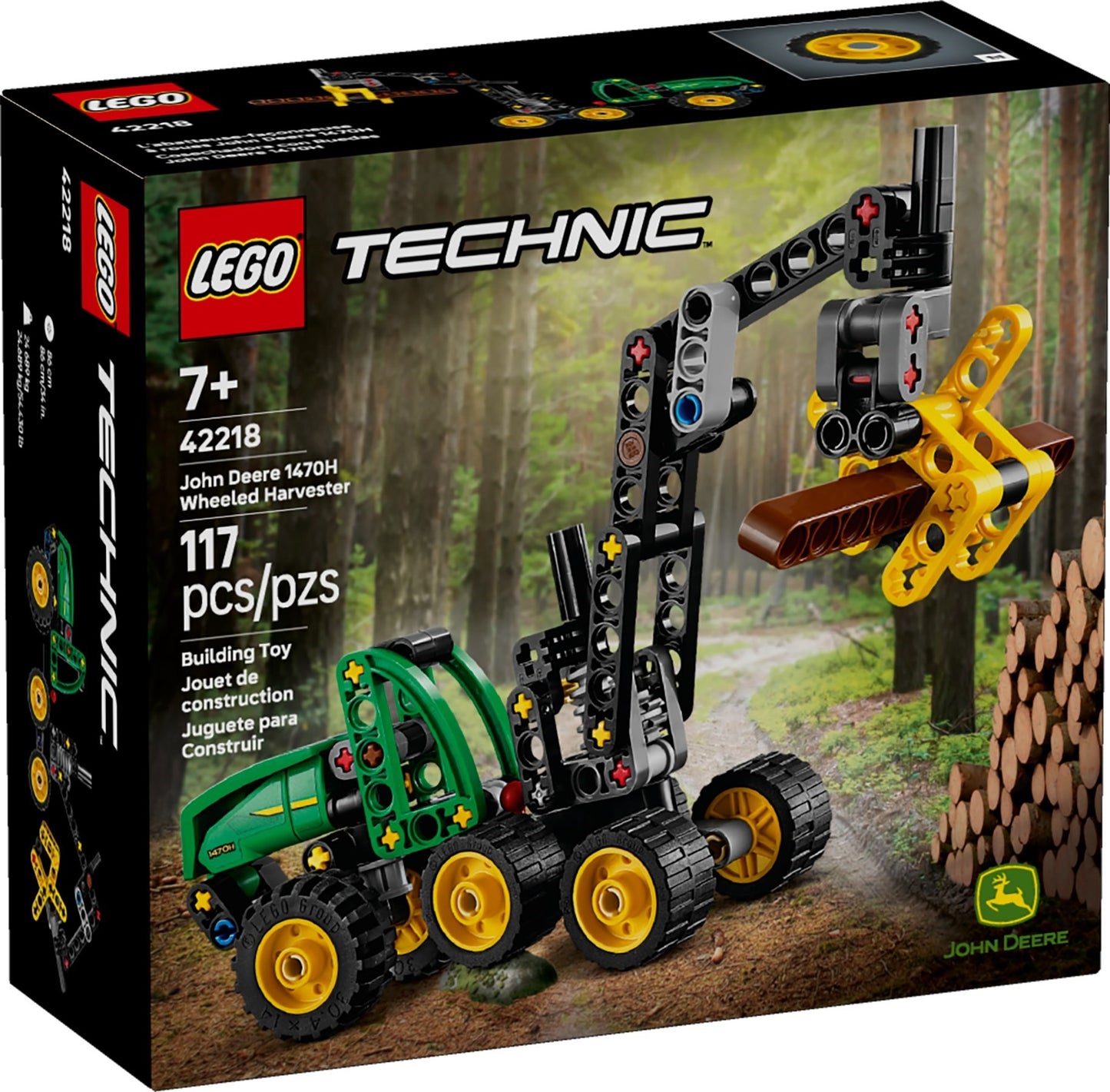 LEGO® Technic™ 42218: John Deere 1470H hjuldrevet hogstmaskin