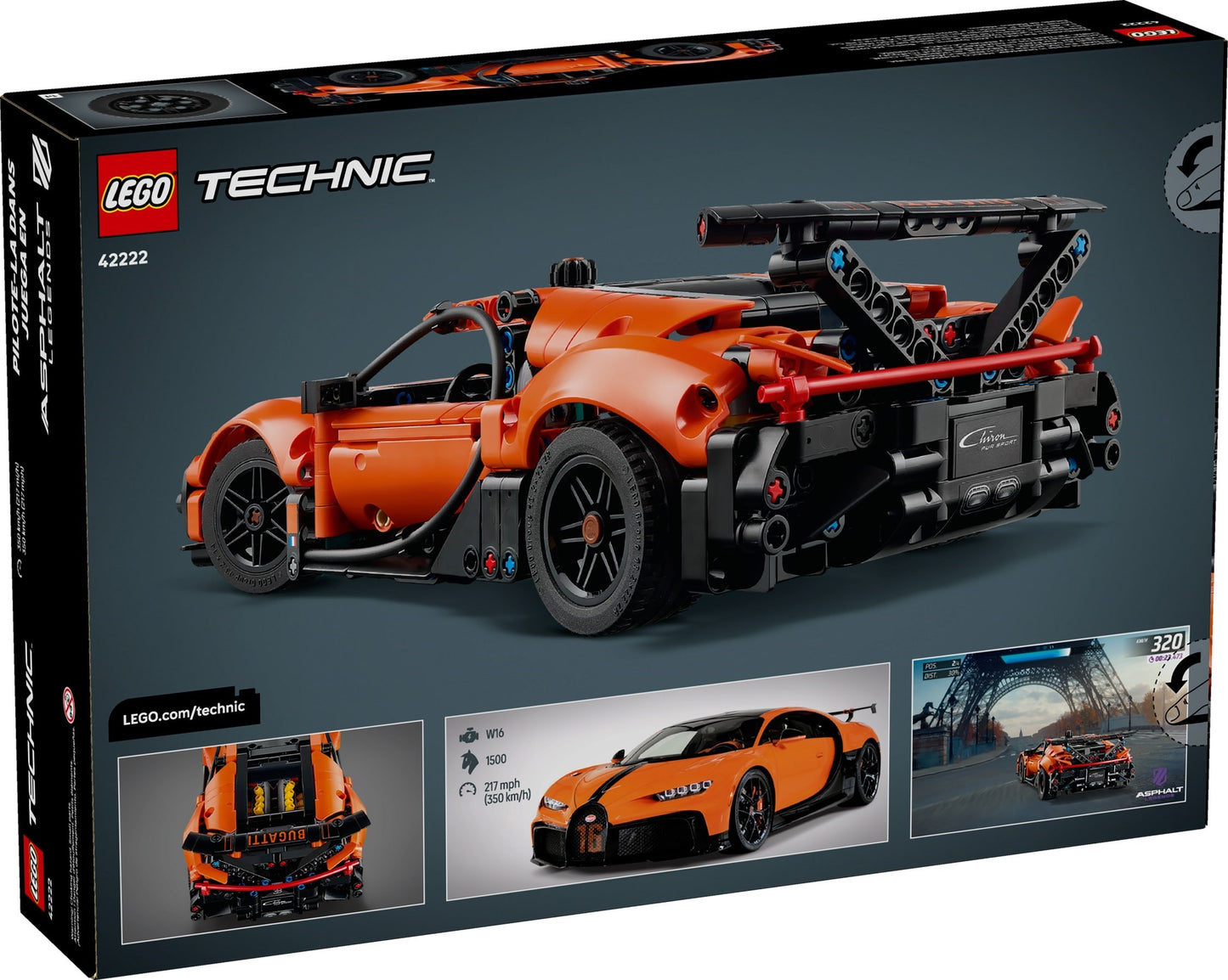 LEGO® Technic™ 42222: Bugatti Chiron Pur Sport-hyperbil