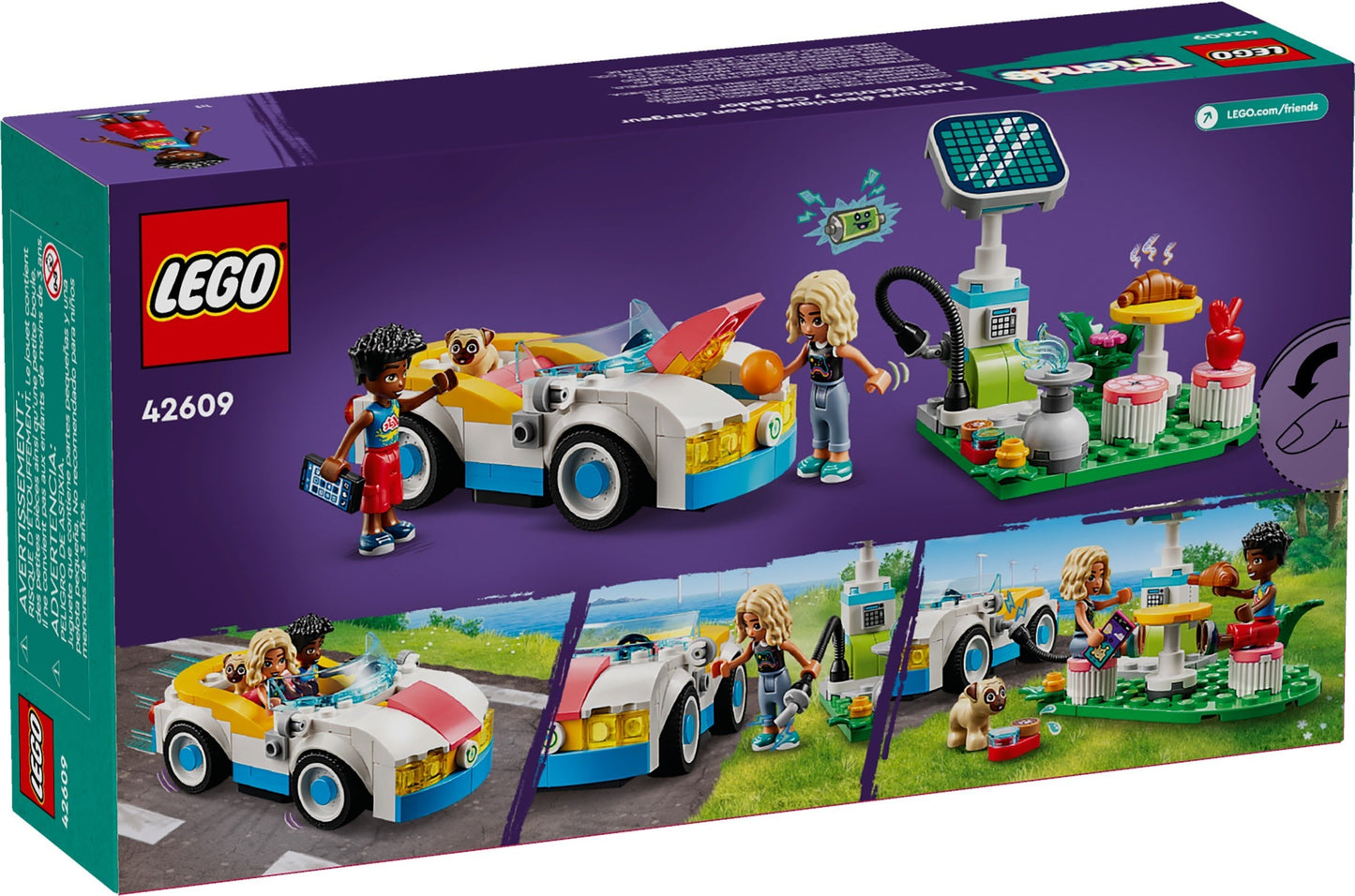 LEGO® Friends™ 42609: Elbil og ladestasjon