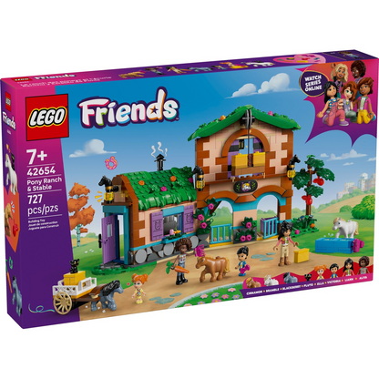 LEGO® Friends™ 42654: Ponniranch med stall