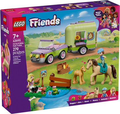 LEGO® Friends™ 42695: Henger med hest og føll