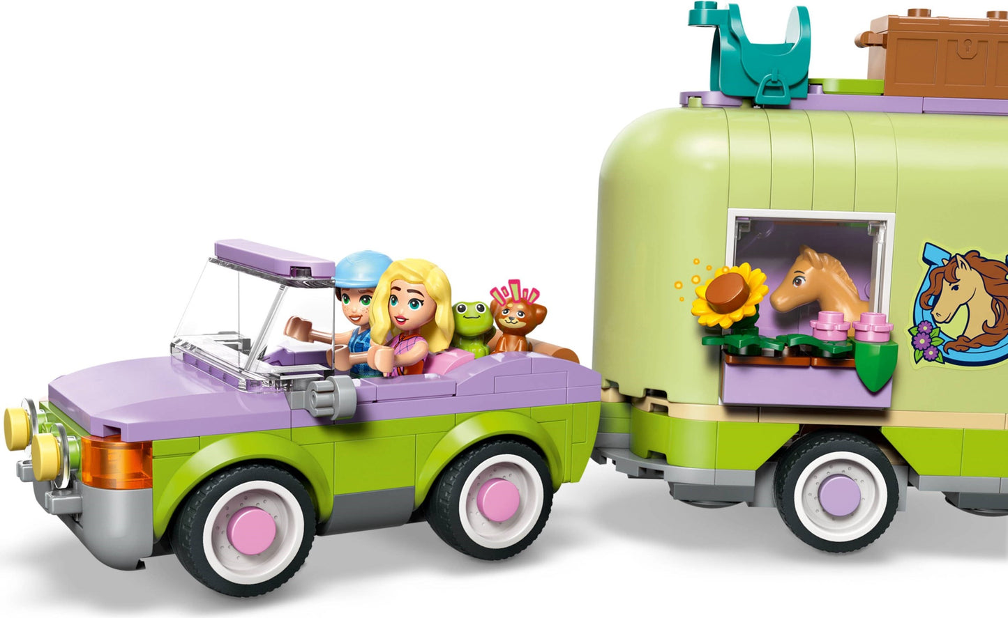 LEGO® Friends™ 42695: Henger med hest og føll