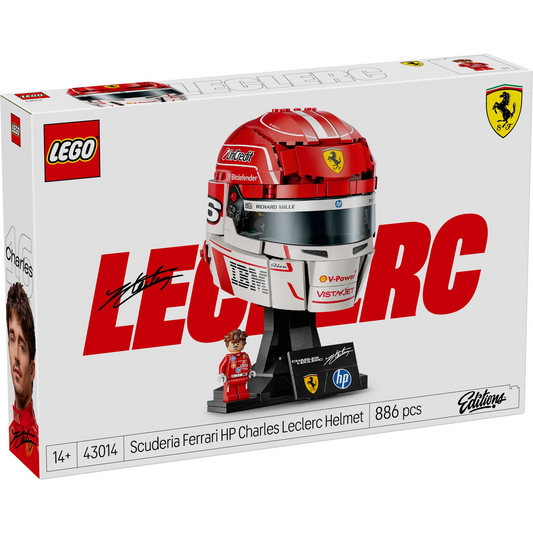 LEGO® Editions™ 43014: Scuderia Ferrari HP Charles Leclerc hjelm